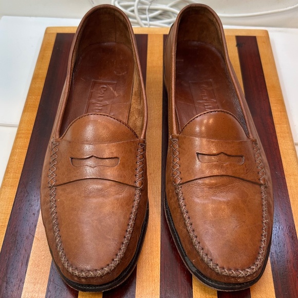 Men’s Cole Haan Buttery-Soft Brown Leather Slip-On Penny Loafers Size 9 - Picture 1 of 7